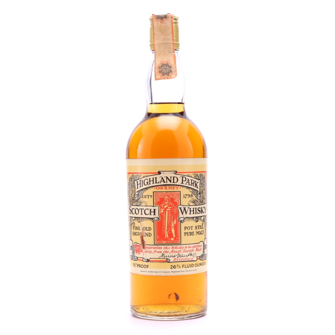 Highland Park Gordon and MacPhail Magnus Label 1970s