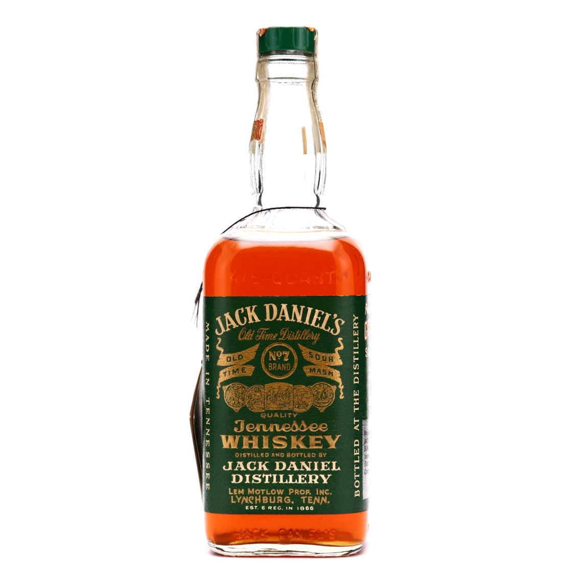 Jack Daniel's Old No.7 Green Label 90 Proof 1974