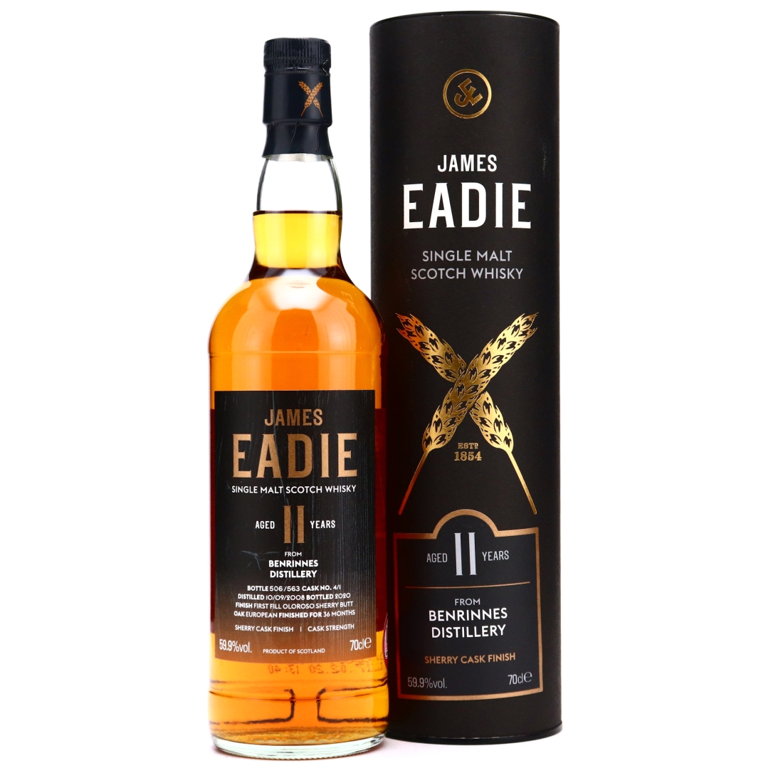Benrinnes 2008 James Easie 11 Year Old Sherry Finish 