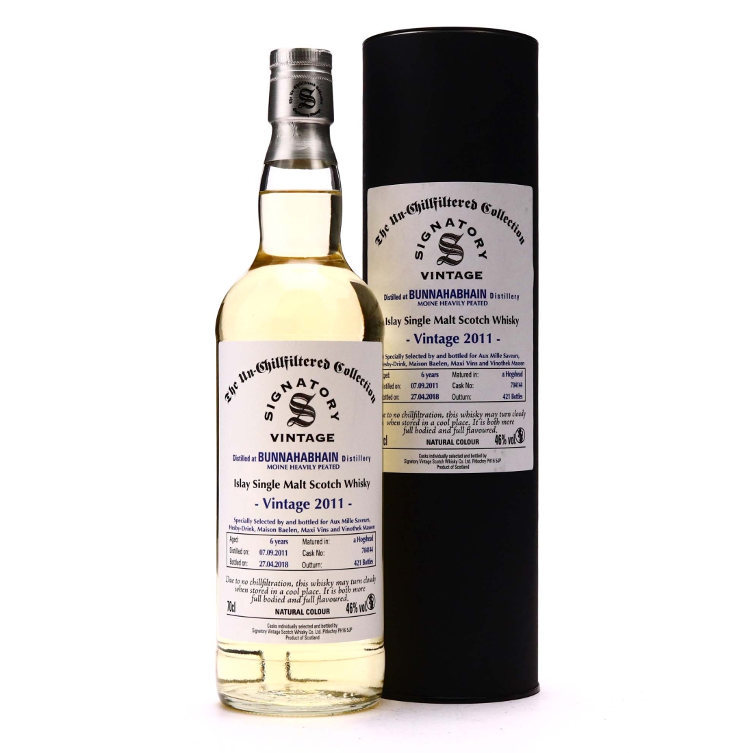 Bunnahabhain Moine 2011 Signatory Vintage 6 Year Old