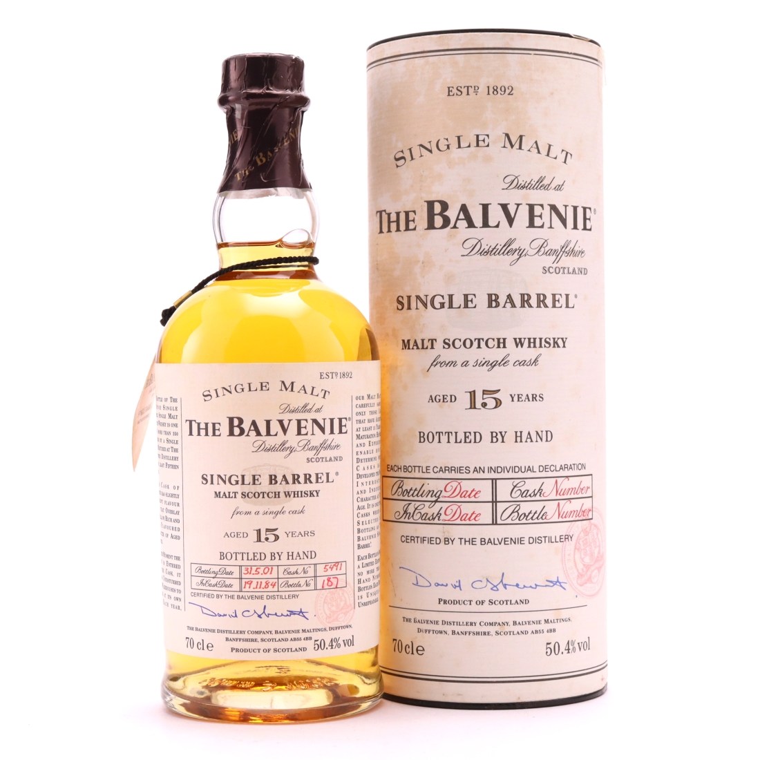 Balvenie 1984 Single Barrel 15 Year Old #5491