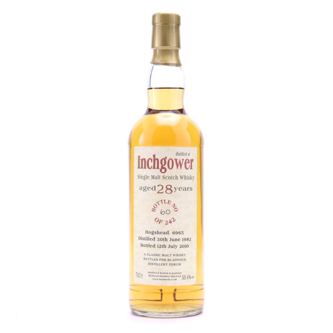 Inchgower 1982 Bladnoch Forum 28 Year Old