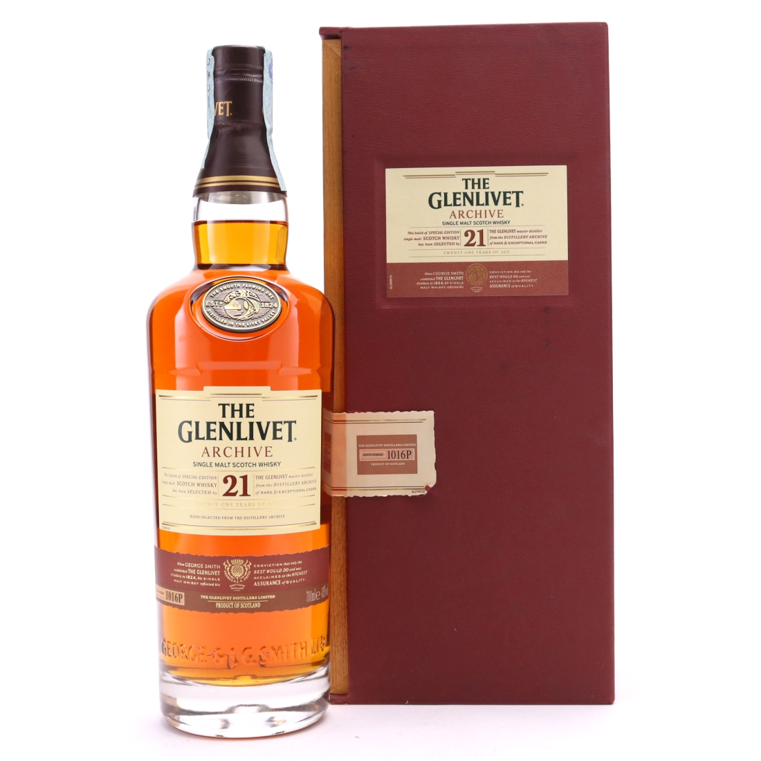 Glenlivet 21 Year Old Archive Batch #1016P