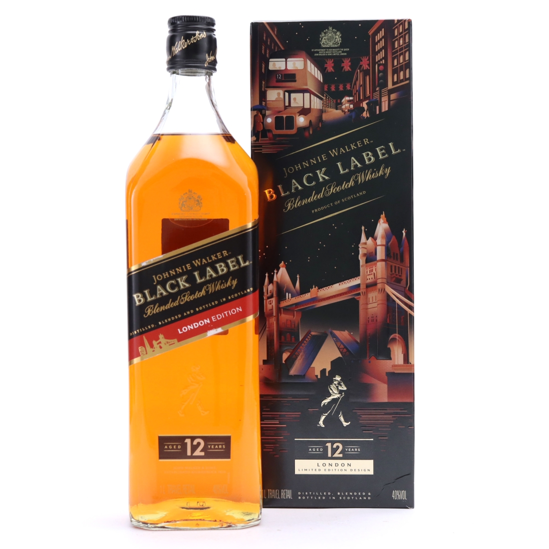Johnnie Walker Black Label 12 Year Old London Edition 1 Litre