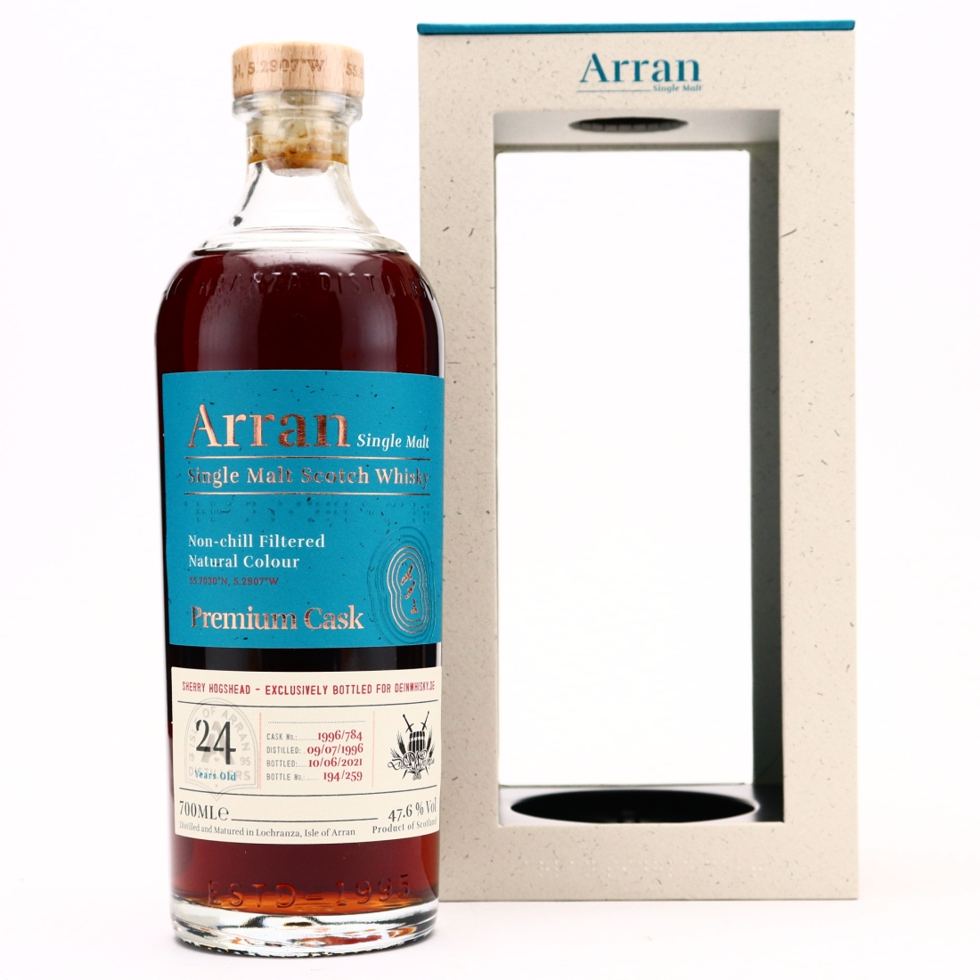 Arran 1996 Single Sherry Cask 24 Year Old #784 / Deinwhisky
