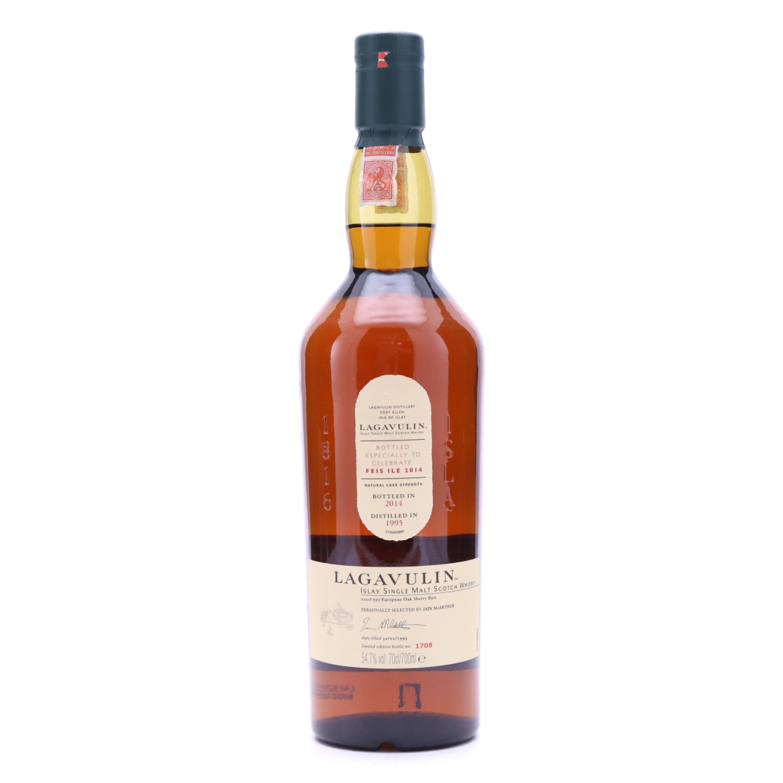 Lagavulin 1995 Cask Strength / Feis Ile 2014 - Signed