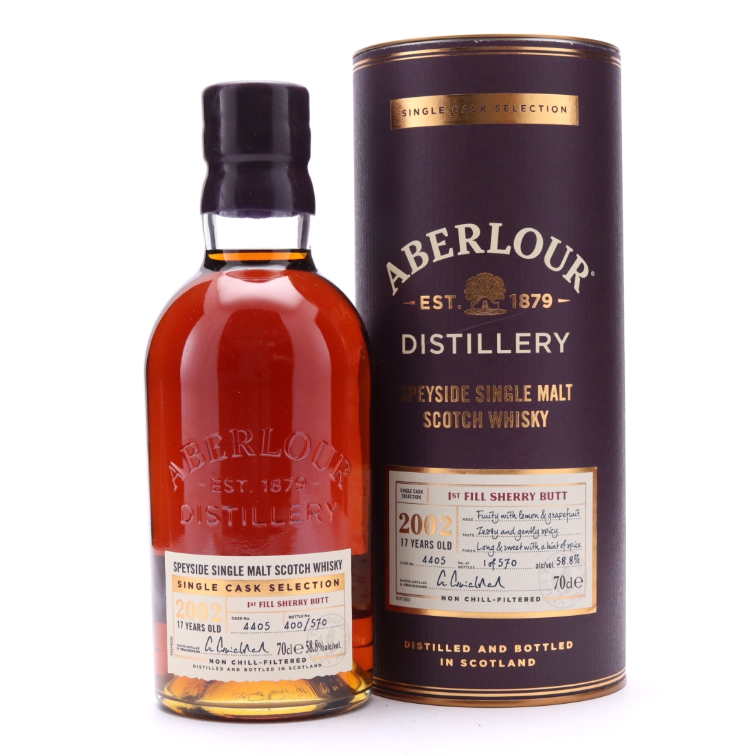 Aberlour 2002 Single Sherry Cask 17 Year Old #4405