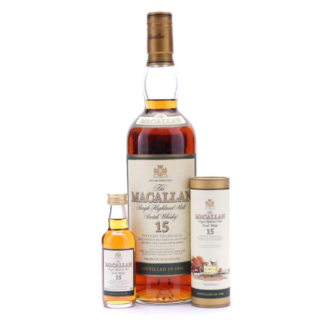 Macallan 1984 15 Year Old with Miniature