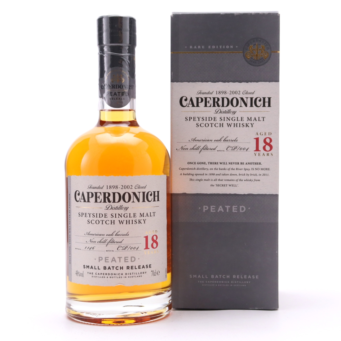 Caperdonich 18 Year Old Peated Small Batch Release / Batch 004