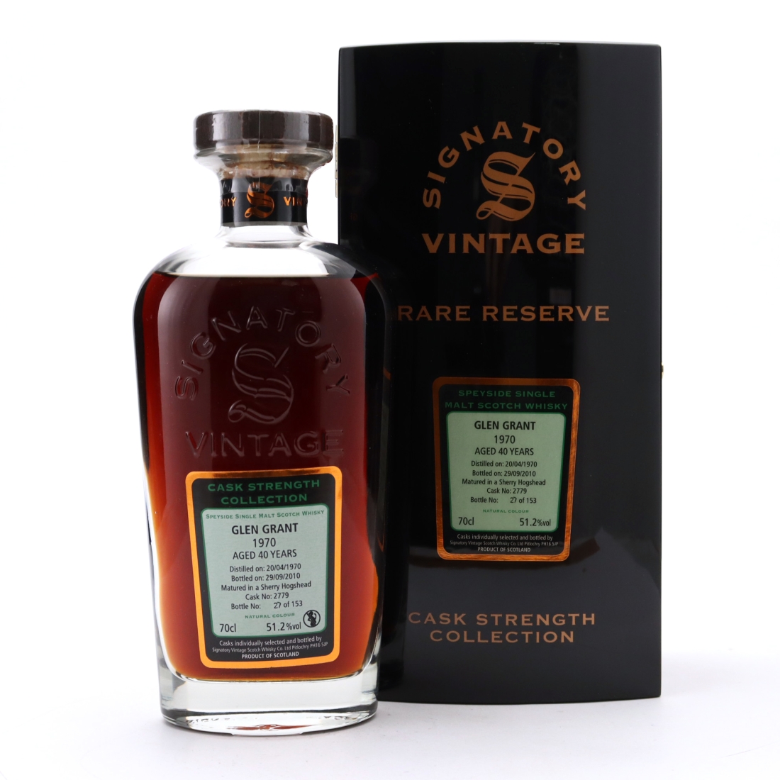 Glen Grant 1970 Signatory Vintage 40 Year Old Cask Strength