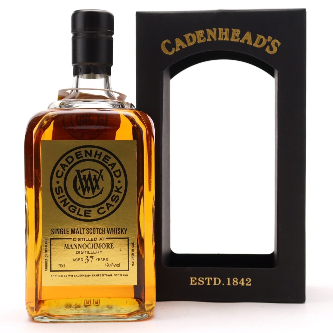 Mannochmore 1977 Cadenhead's 37 Year Old
