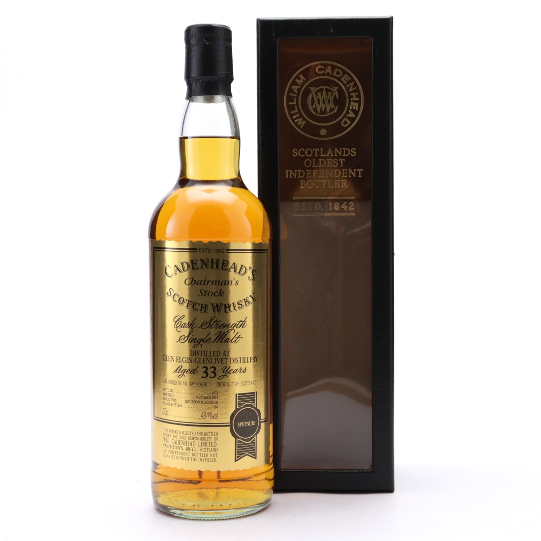 Glen Elgin 1978 Cadenhead's 33 Year Old Chairman's Stock
