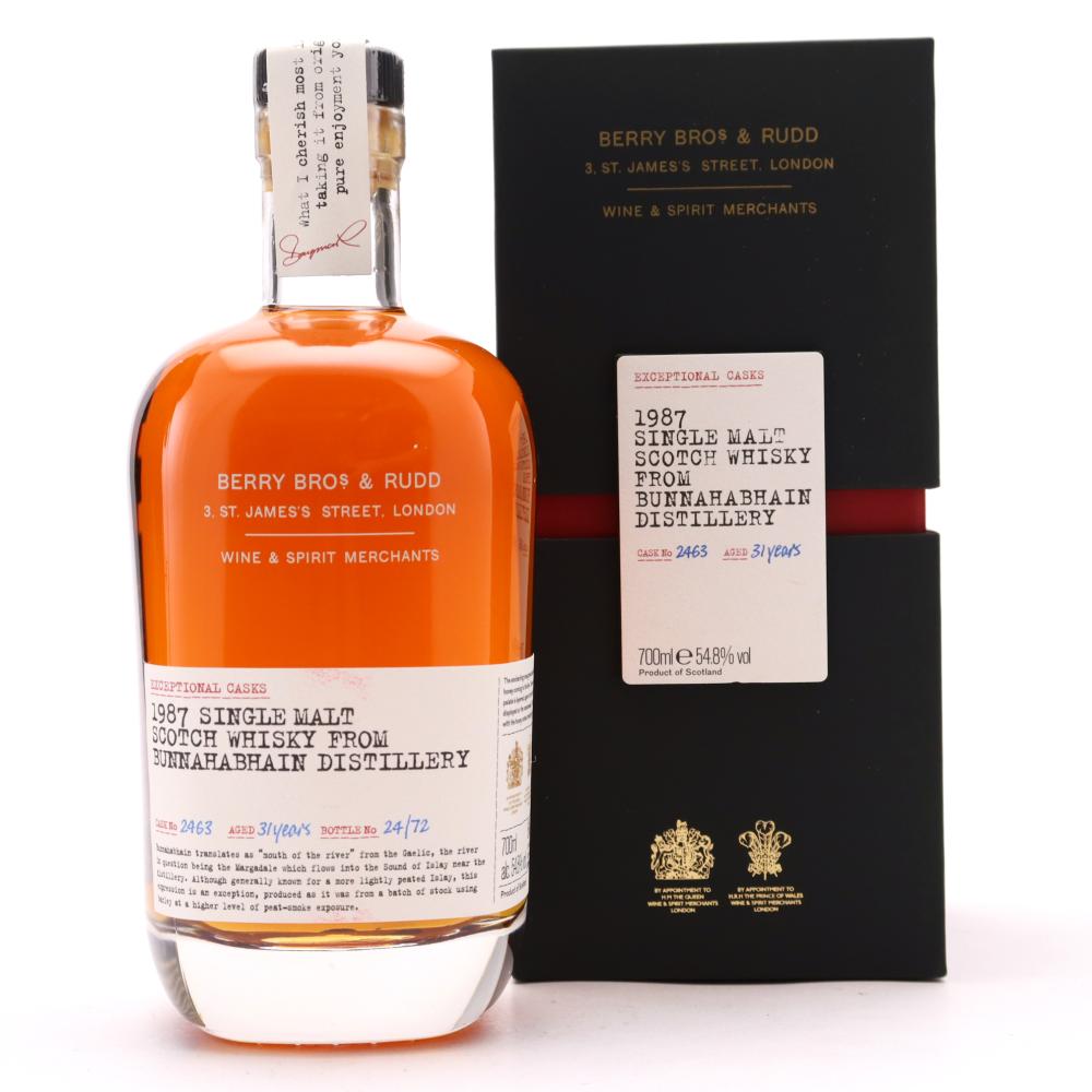 Bunnahabhain 1987 Berry Brothers and Rudd 31 Year Old Exceptional Casks