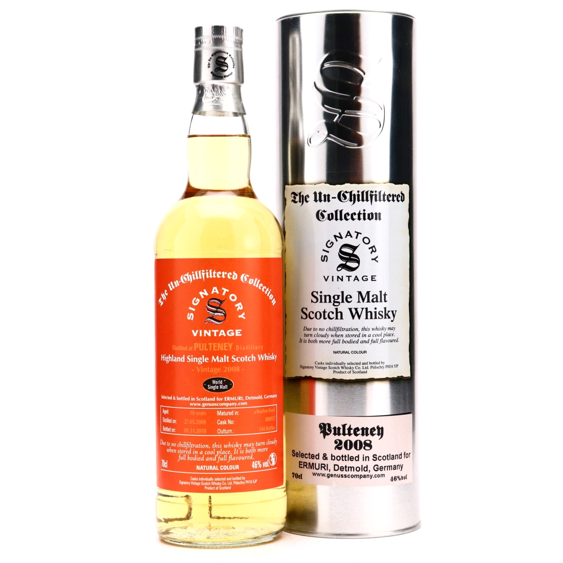 Old Pulteney 2008 Signatory Vintage 10 / ERMURI