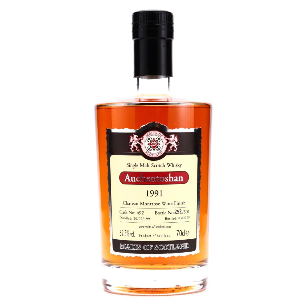 Auchentoshan 1991 Malts of Scotland Chateau Montrose Finish