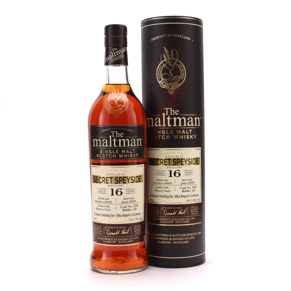 Secret Speyside 2003 Maltman 16 Year Old / Alba Import