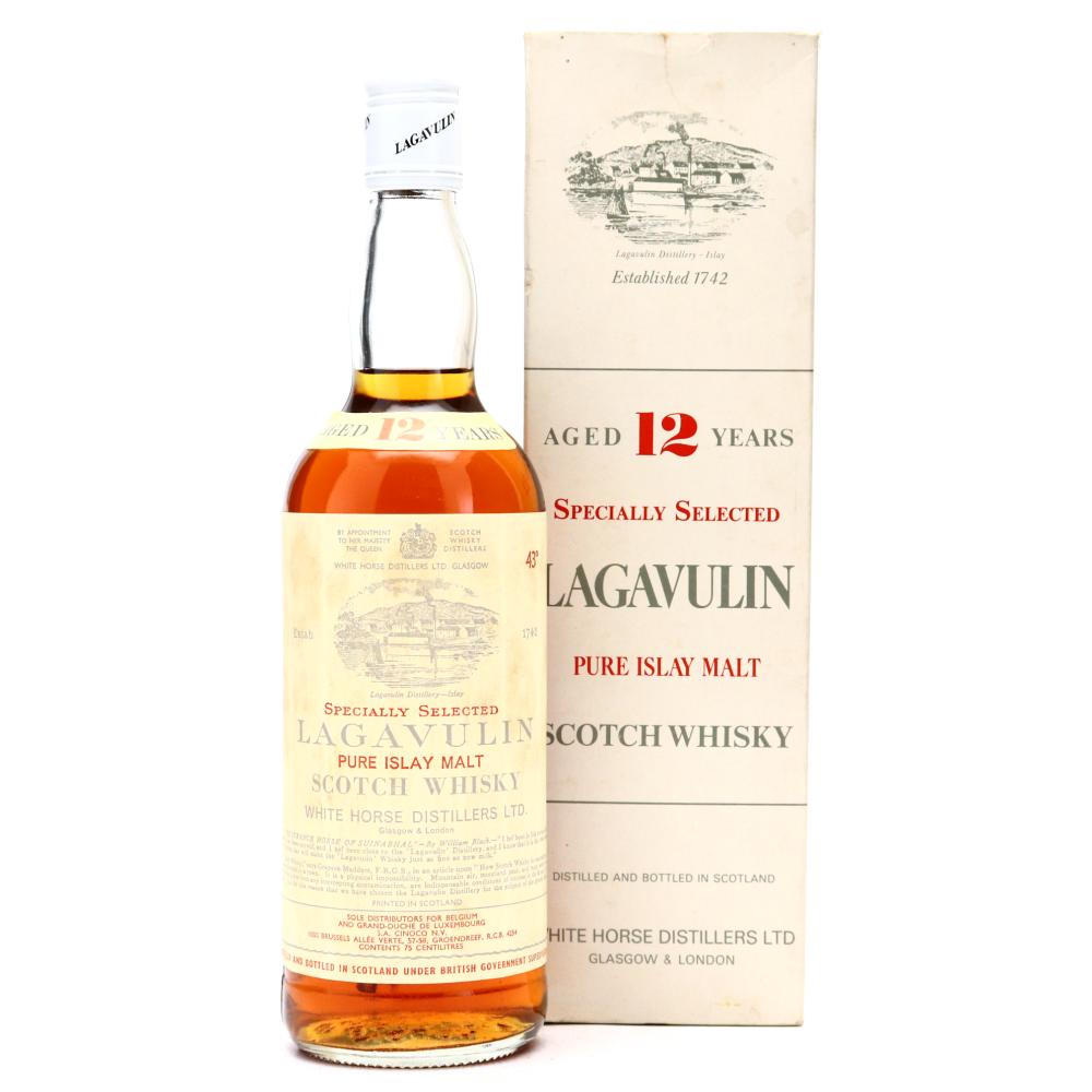 Lagavulin 12 Year Old White Horse 1970s / Cinoco Import