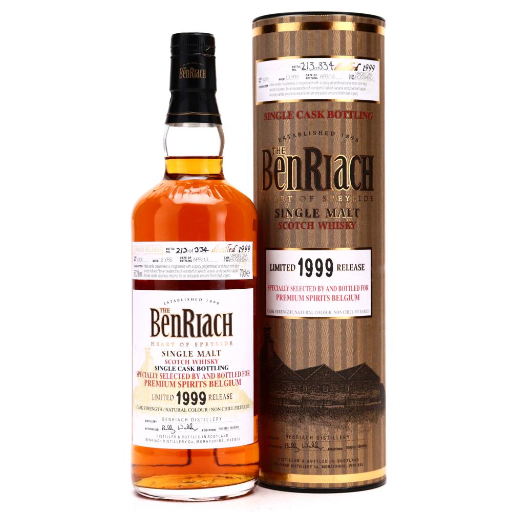 Benriach 1999 Single Virgin Cask 13 Year Old #4208 / Premium Spirits Belgium