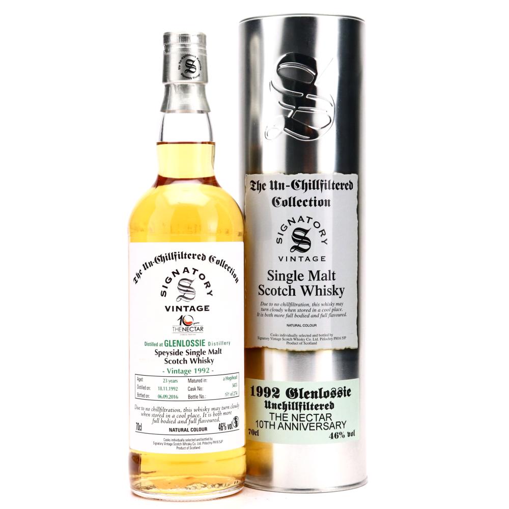 Glenlossie 1992 Signatory Vintage 23 Year Old / The Nectar 10th Anniversary
