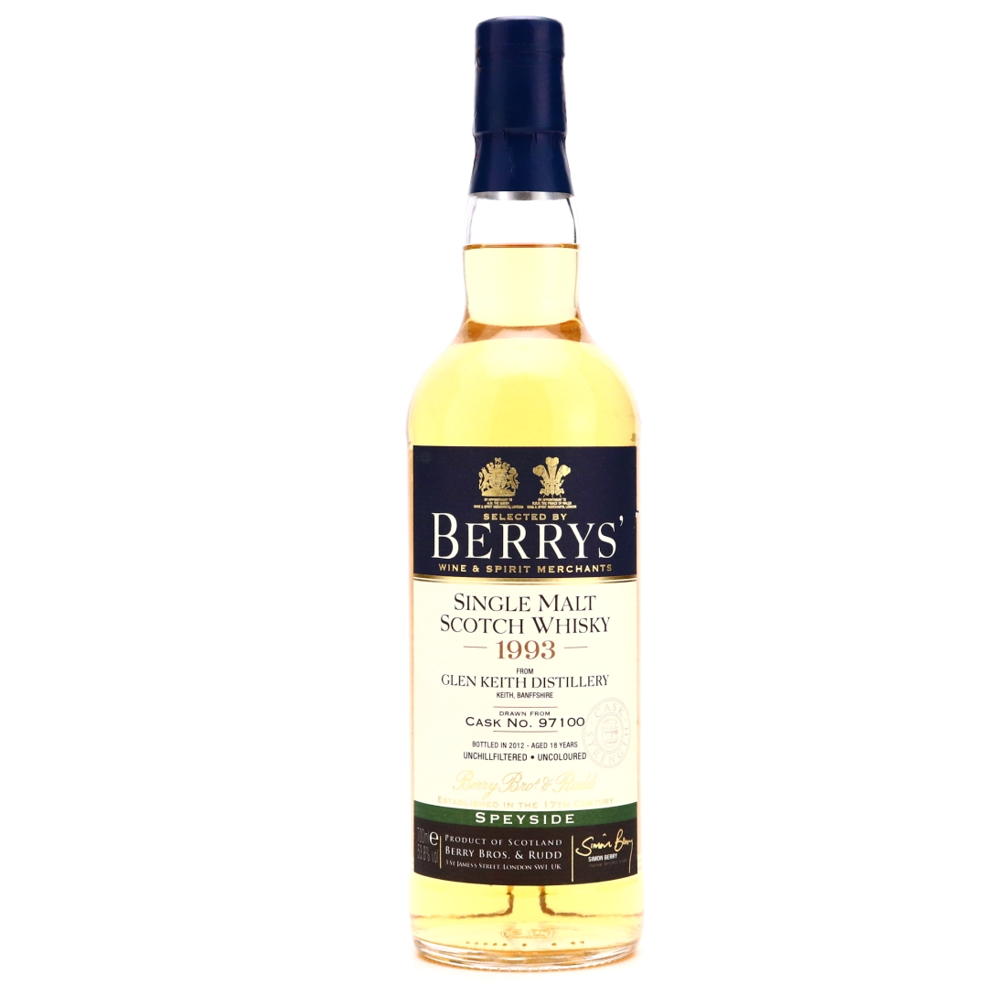 Glen Keith 1993 Berry Brothers and Rudd 18 Year Old