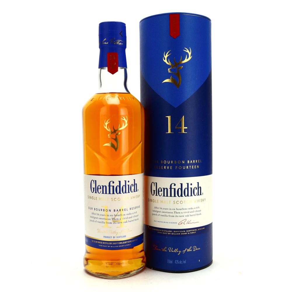Glenfiddich 14 Year Old Our Bourbon Barrel Reserve 75cl / USA