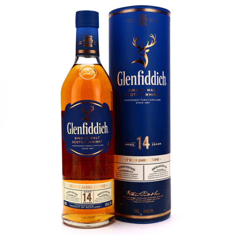 Glenfiddich 14 Year Old Bourbon Barrel Reserve 75cl pre-2019 / USA