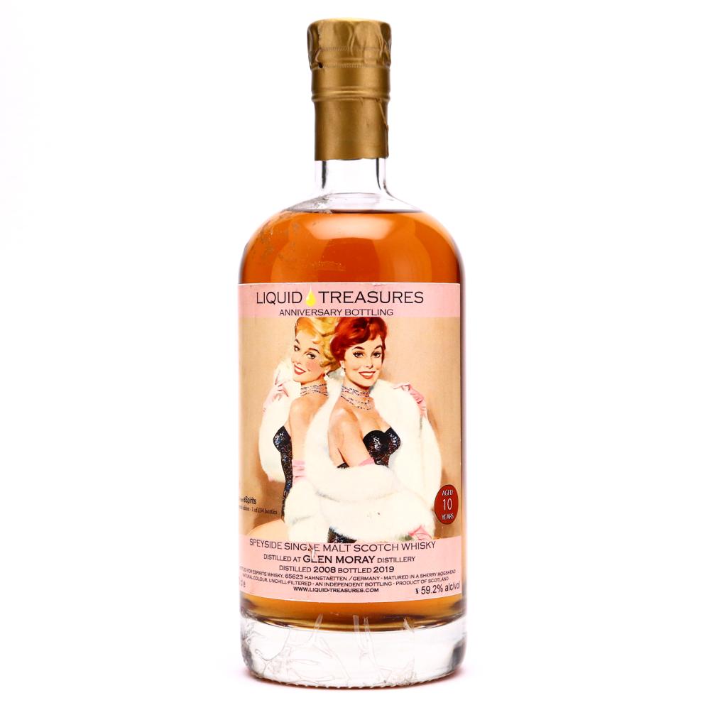 Glen Moray 2008 Liquid Treasures 10 Year Old / Anniversary Bottling