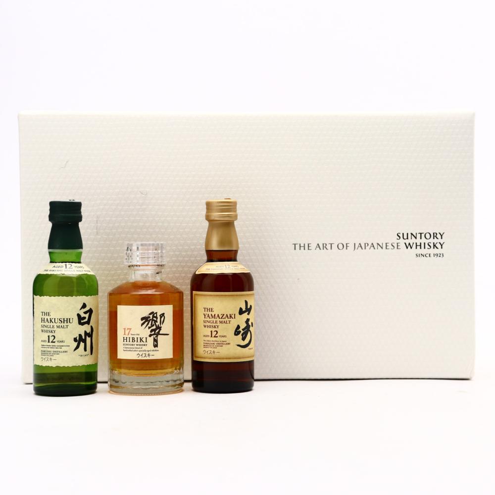 Suntory The Art of Japanese Whisky Miniature x 3