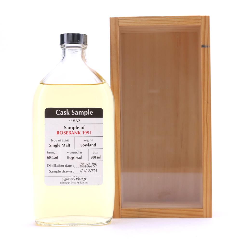 Rosebank 1991 Signatory Vintage Cask Sample 50cl #567