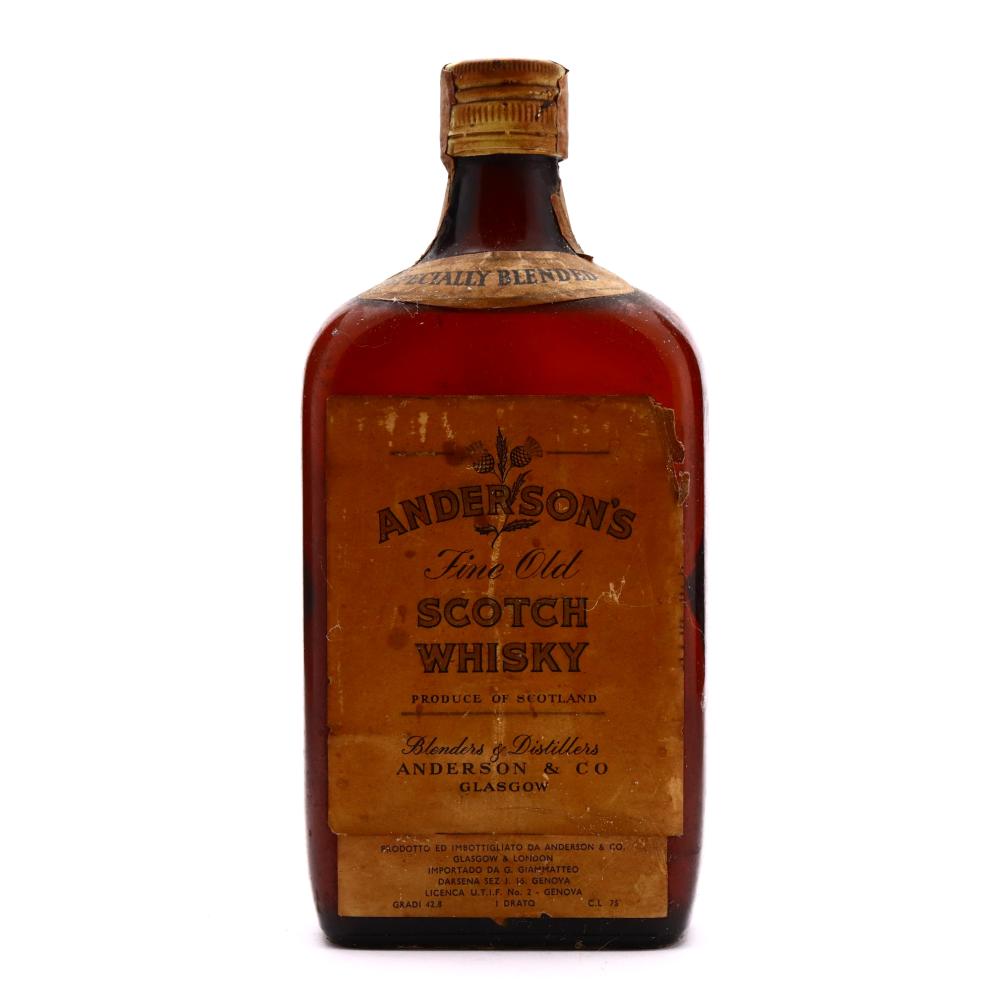 Anderson's Fine Old Scotch Whisky 1960s