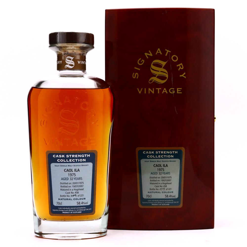 Caol Ila 1975 Signatory Vintage 32 Year Old Cask Strength