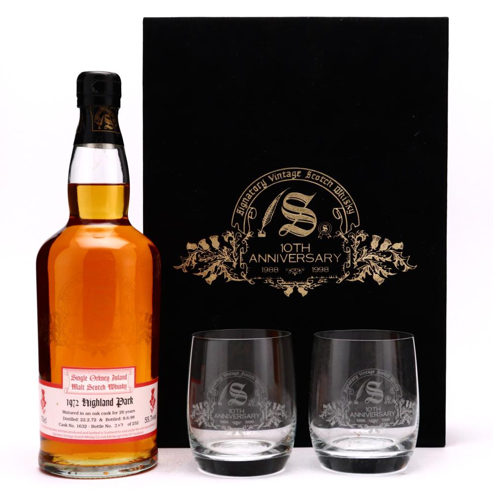 Highland Park 1972 Signatory Vintage 26 Year Old / 10th Anniversary
