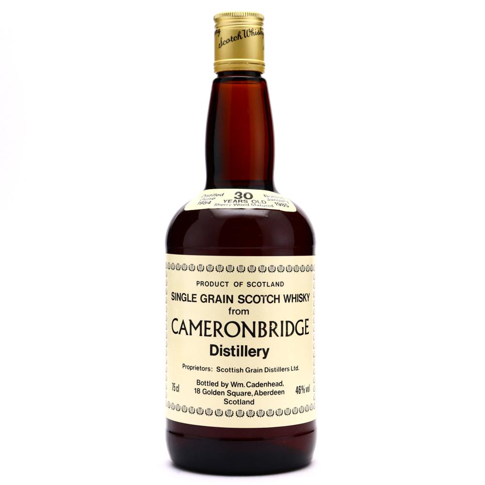 Cameronbridge 1954 Cadenhead's 30 Year Old Sherry Wood
