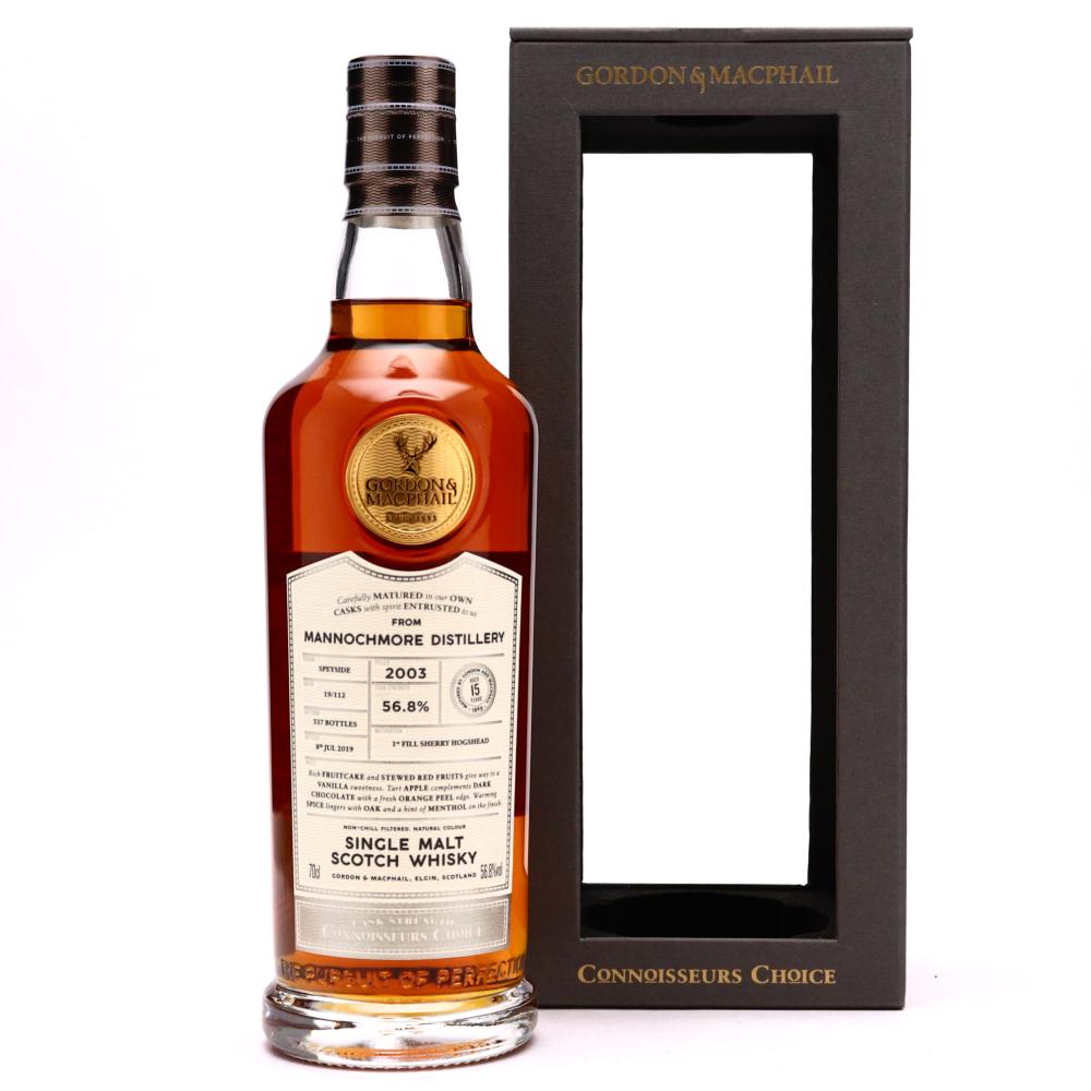 Mannochmore 2003 Gordon and MacPhail 15 Year Old Batch #19/112
