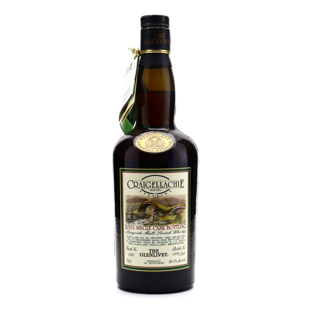Glenlivet 1980 Single Cask 23 Year Old / Craigellachie Hotel