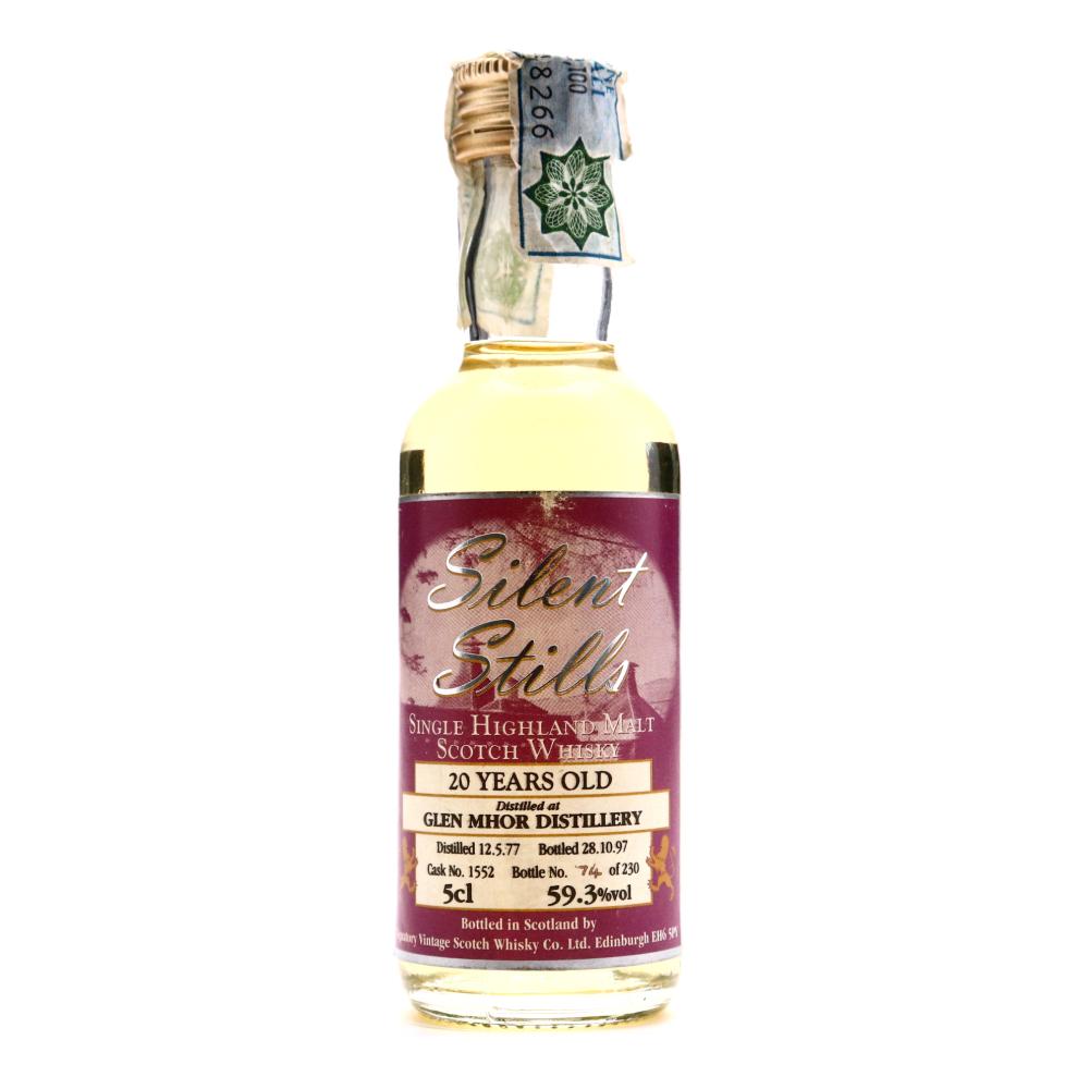 Glen Mhor 1977 Signatory Vintage 20 Year Old Silent Stills Miniature