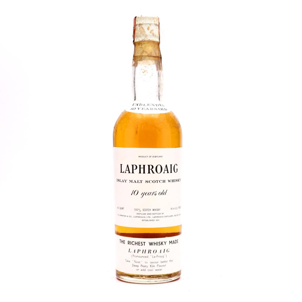 Laphroaig 10 Year Old 1969 / Carlton Import, US
