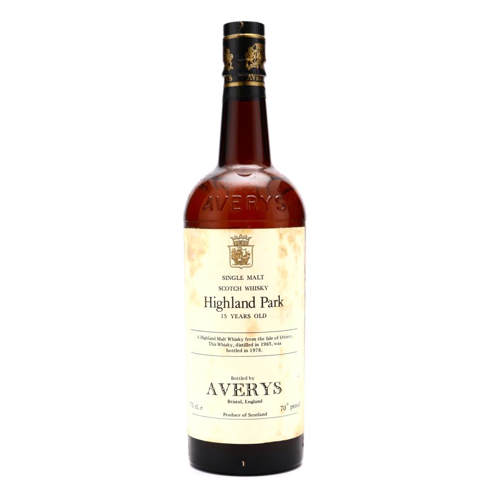 Highland Park 1963 Averys 15 Year Old
