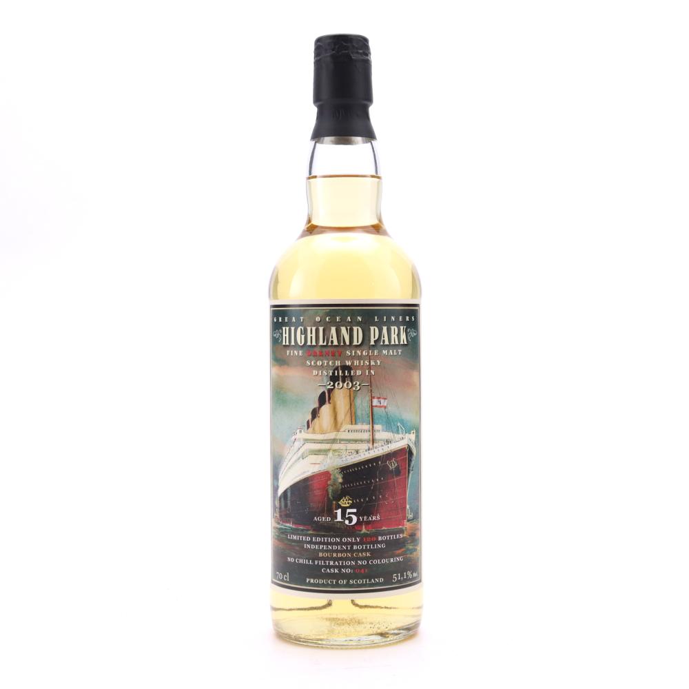 Highland Park 2003 Jack Wiebers 15 Year Old Great Ocean Liners / Whisky Fair Berlin