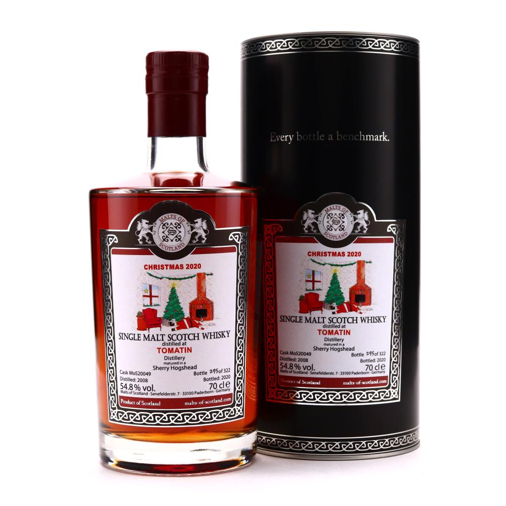 Tomatin 2008 Malts of Scotland Sherry Hogshead / Christmas 2020