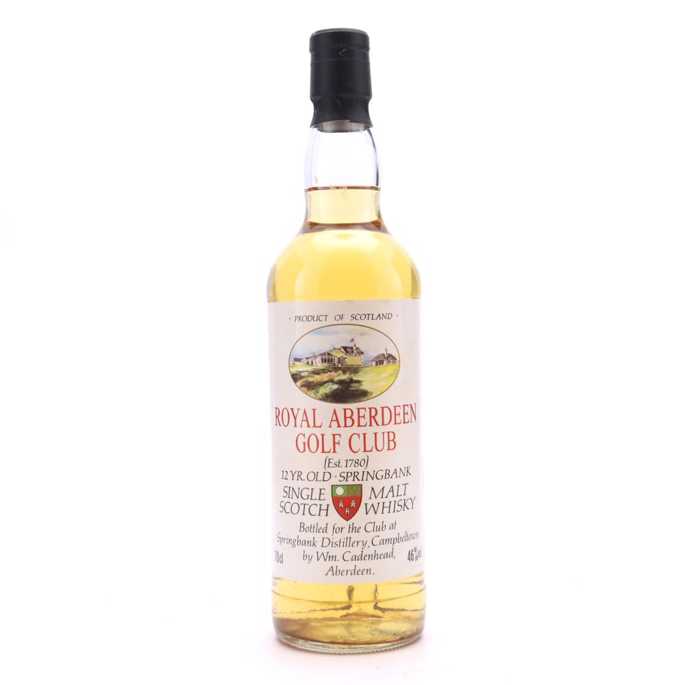 Springbank 12 Year Old Cadenhead's / Royal Aberdeen Golf Club