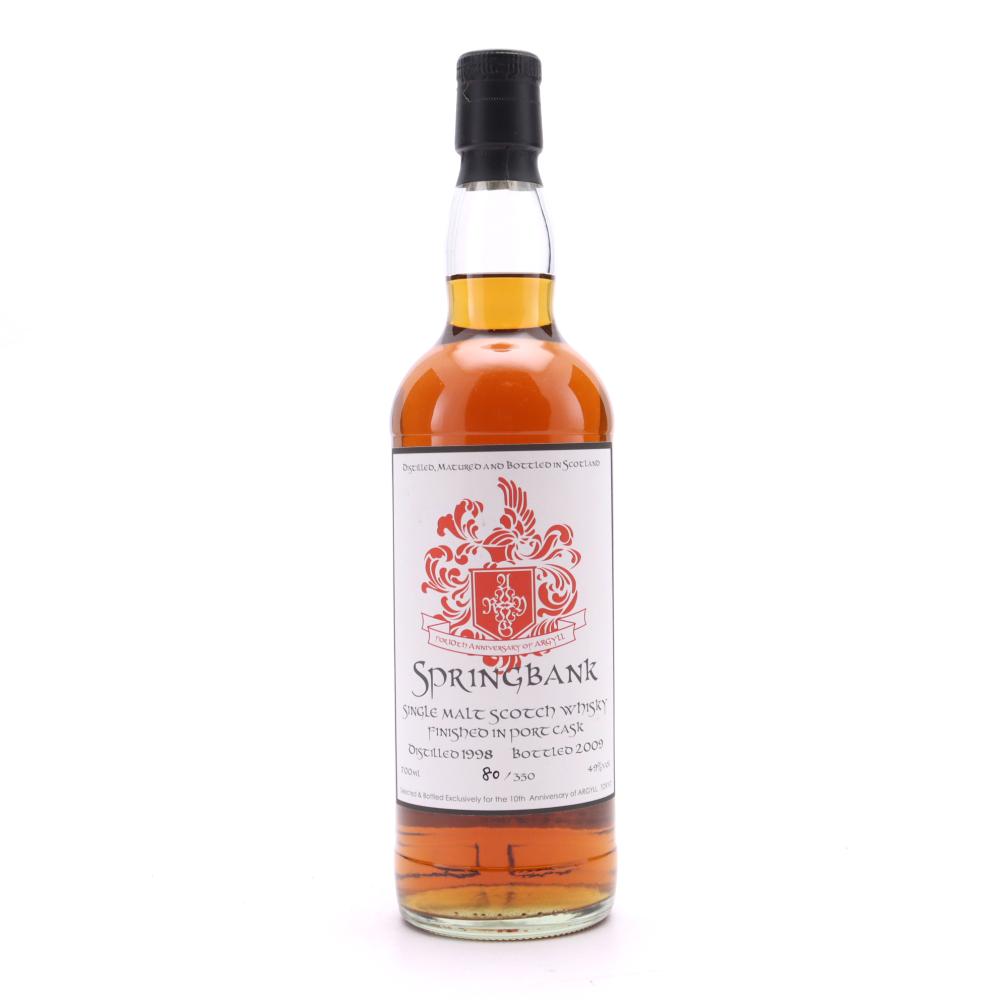Springbank 1998 Private Port Cask 10 Year Old #222 / Bar Argyle 10th Anniversary