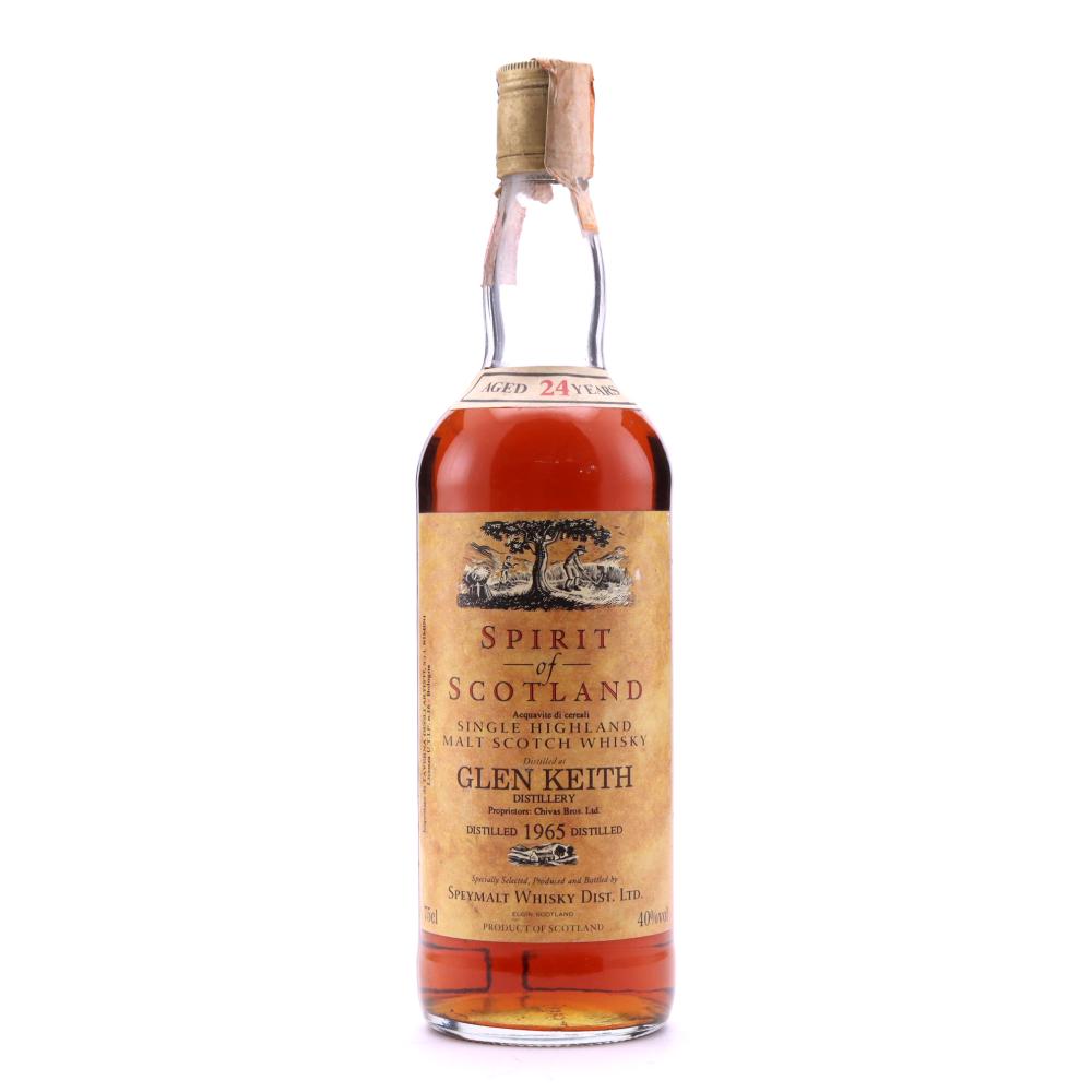 Glen Keith 1965 Gordon and MacPhail 24 Year Old Spirit of Scotland / Taverna degli Artisti Import