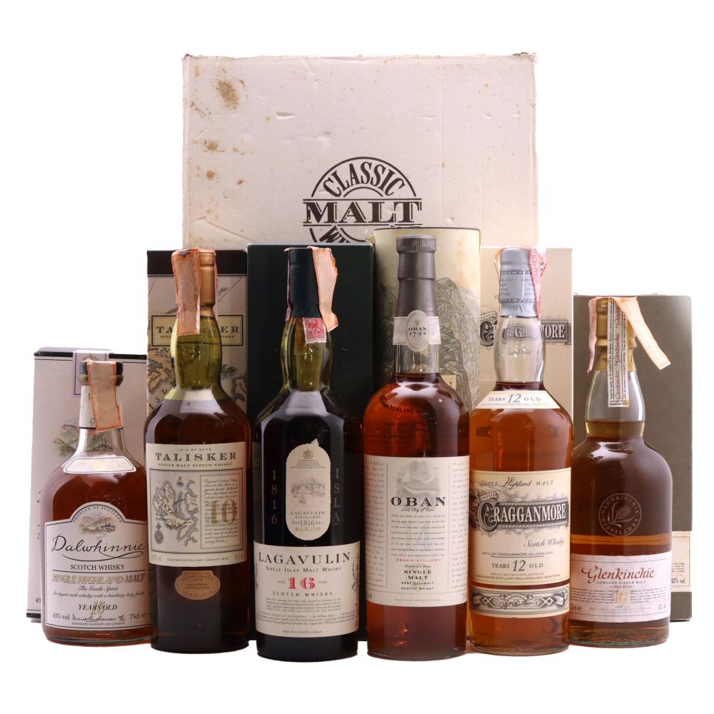 Classic Malts Collection 1980s 6 x 75cl / includes Lagavulin White Horse