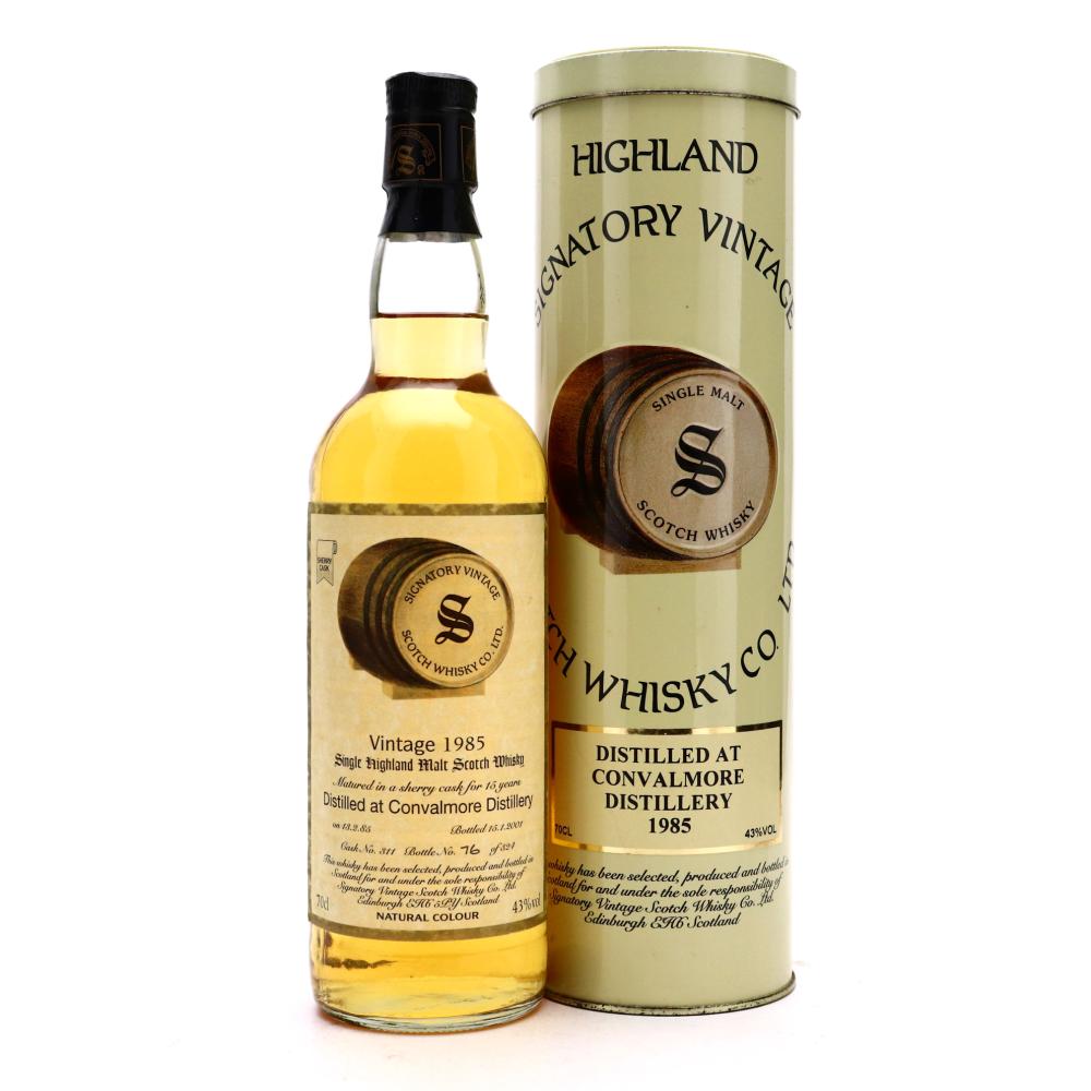 Convalmore 1985 Signatory Vintage 15 Year Old Sherry Cask
