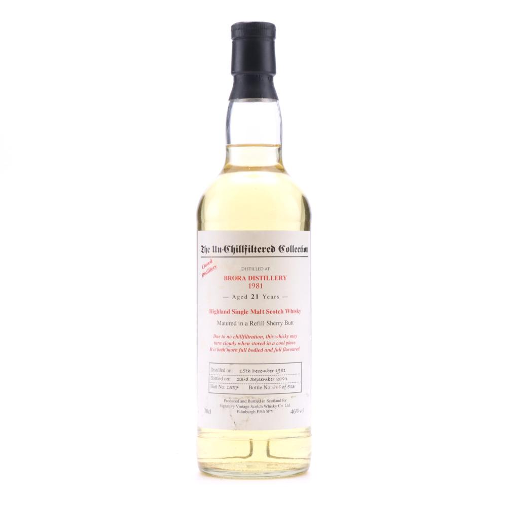 Brora 1981 Signatory Vintage 21 Year Old