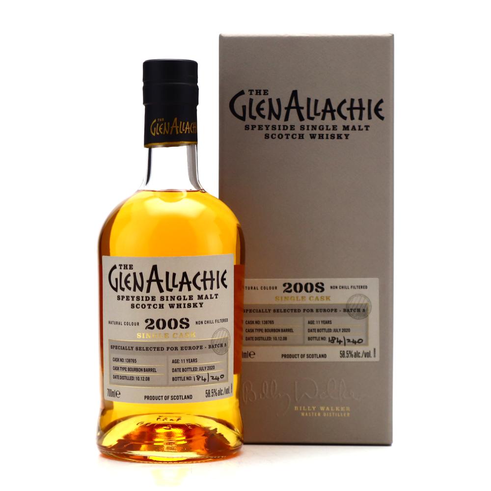 Glenallachie 2008 Single Bourbon Cask 11 Year Old #138765 / Europe Batch 3