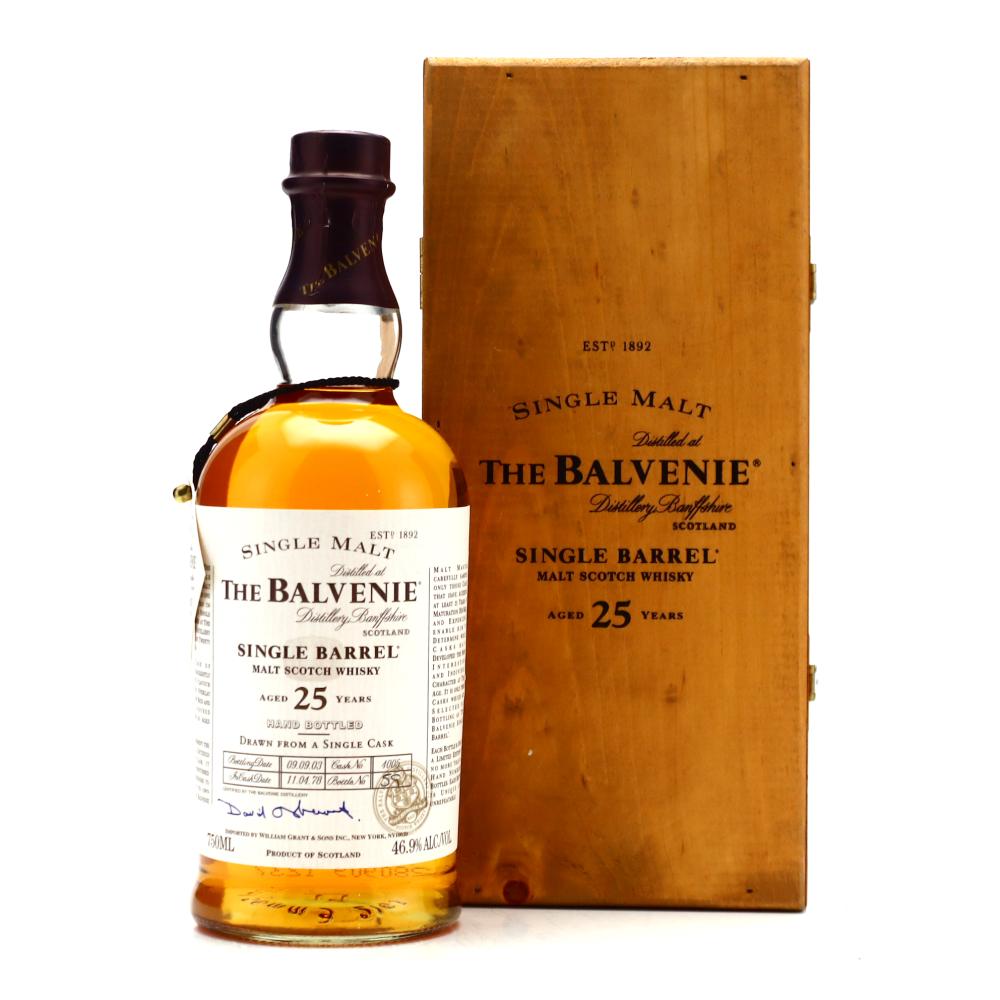 Balvenie 1978 Single Barrel 25 Year Old #4005 75cl / US Import