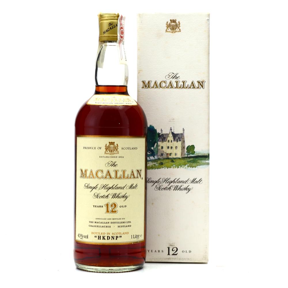 Macallan 12 Year Old 1 Litre 1990s / HKDNP
