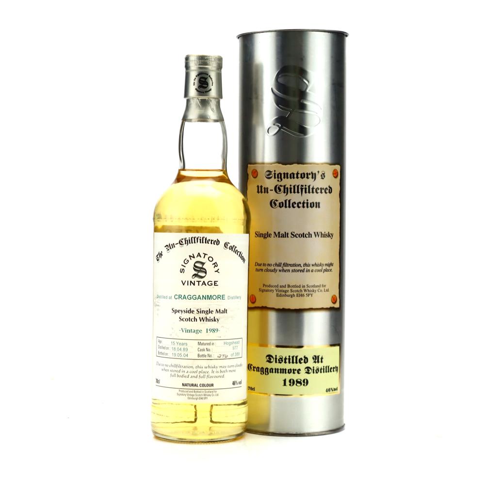 Cragganmore 1989 Signatory Vintage 15 Year Old